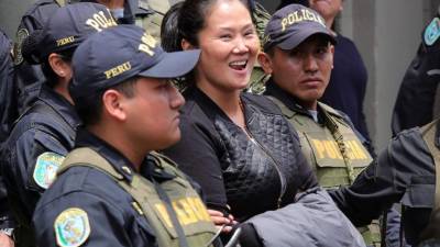 Keiko Fujimori fue detenida tras ser acusada de lavado de dinero durante su campaña presidencial./EFE.