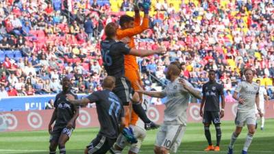 Acción del juego en donde New York Red Bulls perdió como local 1-2 ante Chicago Fire. FOTO Jonathan Loarca.