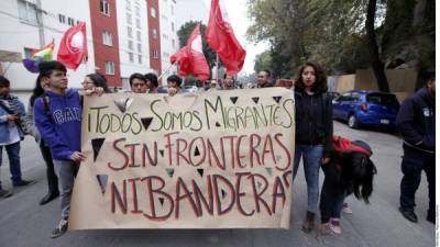 Varias organizaciones proinmigrantes se manifestaron en México contra el Programa Frontera Sur del Gobierno de Peña.