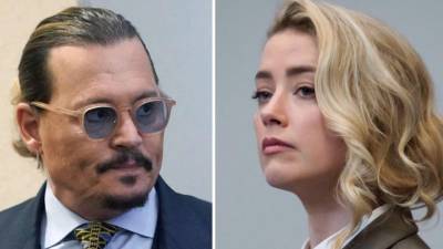 Los actores Johnny Depp y Amber Heard.