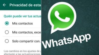WhatsApp ofrece la opción de desactivar la confirmación de lectura de estados.