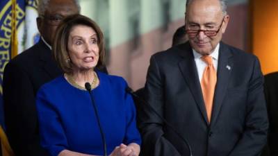 La presidenta de la Cámara de Representantes, la demócrata Nancy Pelosi. Foto: AFP