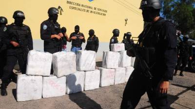 Según las estadísticas de Fusina de enero a junio de este año han incautado 826 kilos de cocaína y 10,609 libras de marihuana.