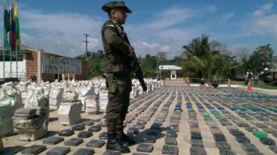 Una caleta con 8 toneladas de cocaína fue incautada al Clan Usuga en Nuevo Colón. Antioquia.