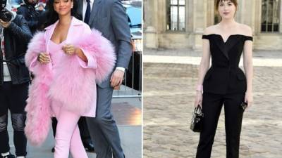 Rihanna y Dakota Johnson.
