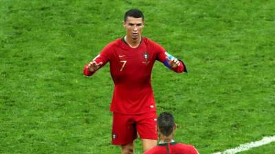 Cristiano Ronaldo se robó las portadas a nivel mundial con su actuación. Foto EFE