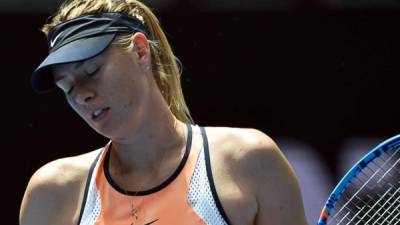 Sharapova recibió una dura noticia. Foto AFP / SAEED KHAN