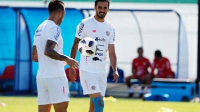 Ruiz trabaja con intensidad para estar disponible en el duelo ante Serbia. Foto EFE
