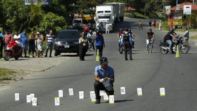 El ataque sucedió en la carretera CA-13; sobre el pavimento de esta vía quedó esparcida una gran cantidad de casquillos de bala de grueso calibre.