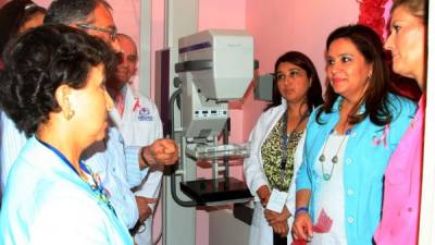 La sala de mamografía del hospital Mario Rivas de San Pedro Sula tiene equipo moderno.