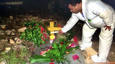 La morgue móvil se trasladó el viernes a Erandique, Lempira, para efectuar la autopsia del niño de cinco años.