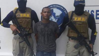 Kelvin Nahún Castro fue detenido por agentes de la Fuerza Nacional Antiextorsión.