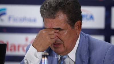 Jorge Luis Pinto, entrenador de la Selección de Honduras.