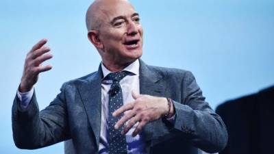 Jeff Bezos, fundador de Amazon y Blue Origin. Foto: AFP