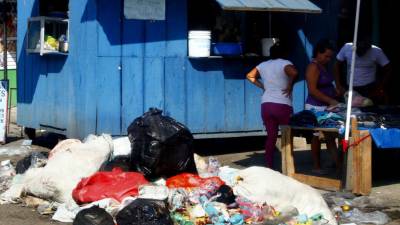 En los mercados se sufrió por la contaminación.