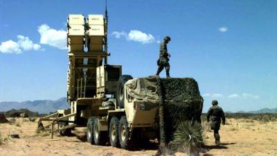 Bateria de misiles Patriot. Estas armas están diseñadas para interceptar misiles de ataque en pleno vuelo.