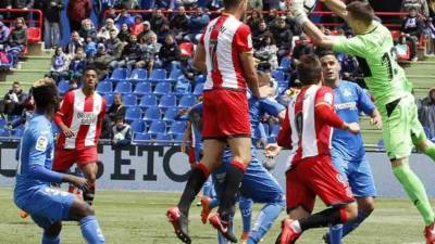 Antony Lozano estuvo 7 minutos en el empate entre Getafe y Girona. FOTO LA LIGA .