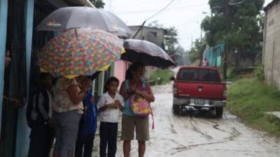 En San Pedro Sula se registran lluvias desde ayer.