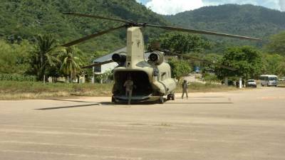 Actualmente el aeródromo de Trujillo es utilizado para el aterrizaje de aviones militares. foto: samuel zelaya.