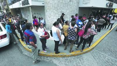 Las oficinas de Escalafón en el centro de Tegucigalpa.