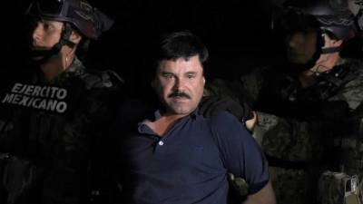 Fotografía de El Chapo Guzmán recapturado en enero de 2016.