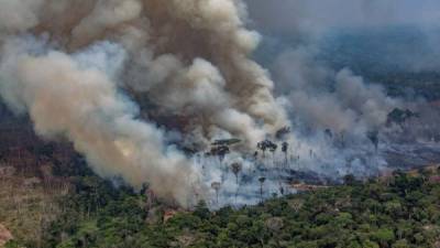 Brasil intensifica sus esfuerzos para combatir los nuevos focos de incendios en la Amazonía./AFP.