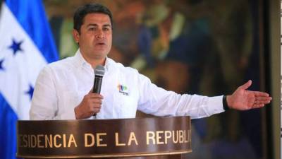 El presidente hondureño Juan Orlando Hernández.