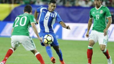 Bryan Acosta ingresó de cambio en el partido en el que Honduras venció 3-2 a los mexicanos en el Olímpico de San Pedro Sula.