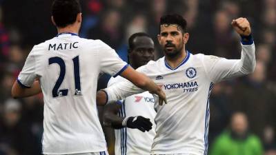 Diego Costa marcó el gol para el triunfo del Chelsea ante Crystal Palace.