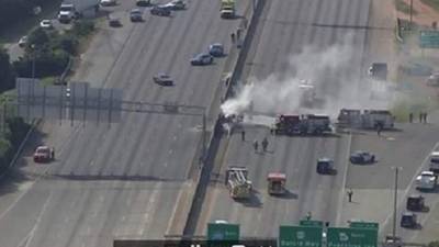 El fatal accidente provocó caos vehicular en la principal autopista de Atlanta.