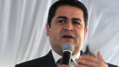 El presidente de Honduras, Juan Orlando Hernández.