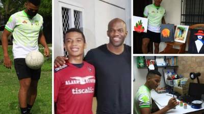 Actividades. Iván Suazo combina sus estudios con el fútbol y el arte de pintar. Aseguró que a todas las facetas les da la misma importancia.