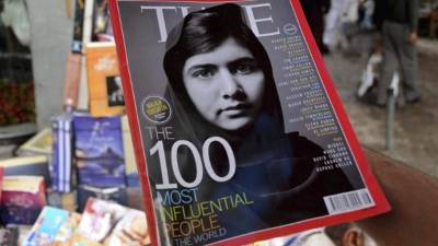 Fotografía que muestra una copia de la revista TIME. EFE/Archivo