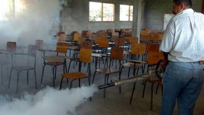 Las autoridades municipales hacen campañas para prevenir el dengue.