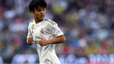 Takefusa Kubo ha destacado en la pretemporada del Real Madrid. Foto AFP