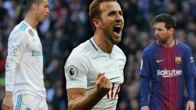 Harry Kane se llevó el mérito dejando atrás a Cristiano Ronaldo y a Lionel Messi.