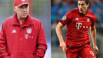 Ancelotti asegura que el polaco es el referente en el ataque del cuadro germano.