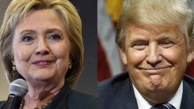 La candidata Demócrata, Hillary Clinton y el magnate Donald Trump.