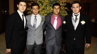José López, Eduardo Flores, Milton Bonilla y Daniel Rosa.