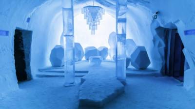 Así lucen las habitaciones del Ice Hotel.