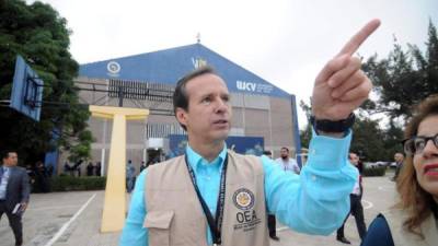 El jefe de la misión de observadores de la Organización de Estados Americanos (OEA) en las elecciones hondureñas, Jorge Quiroga.