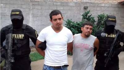 Los detenidos Wilder Yoel Rivera Hernández (23) y Josué Reinaldo García Erazo (26).