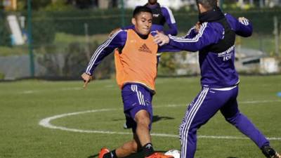 Nájar ya entrena al mismo ritmo de sus compañeros. Foto Anderlecht News.