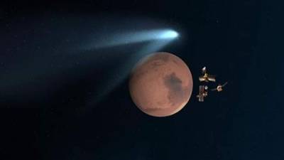 El roce de un cometa con la superficie de Marte este domingo supone un raro acontecimiento astronómico, indicaron hoy científicos de la agencia espacial estadounidense NASA.