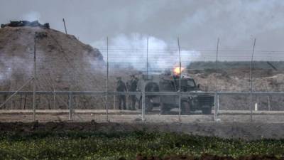 El Ejército israelí bombardeó durante la noche de hoy varias posiciones militares del movimiento islamista Hamás en Gaza. EFE/Archivo