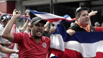 Decenas de costarricenses protestaron contra la migración de nicaragüenses a San José./EFE.