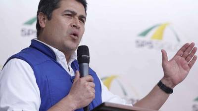 El presidente de Honduras, Juan Orlando Hernández.