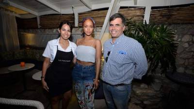 La estrella estuvo en el restaurante-Paladar La Fontana.