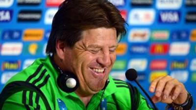 Miguel Herrera en conferencia de prensa este jueves.