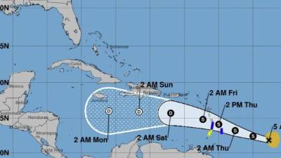 Kirk azotará las Antillas Menores este jueves provocando fuertes inundaciones y deslizamientos de tierra.